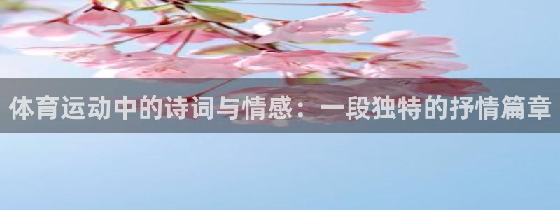 3377体育官网下载：体育运动中的诗词与情感：一段独特的抒情篇章
